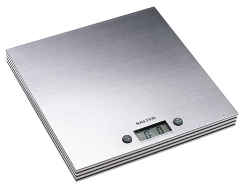Salter 11-Pound Square Stainless-Steel Digital Kitchen Scale