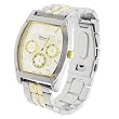 Geneva Platinum Mens Chronograph Link Watch