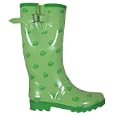 Women's Western Chief Tall Green Turtle Rubber Rain and Garden Boots