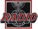 IMAGE OF Novelty Iron on - Radio Black and Orange Tower Patch