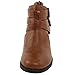 Room Of Fashion Ankle Bootie with Low Heel and Cut-Out Side Design Camel 9