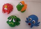 Vo-Toys Latex Tiny Tails Mini Sea Characters Assorted 4 pack
