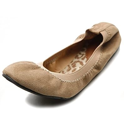 Ollio Women's Ballet Shoe Cute Comfort Faux 