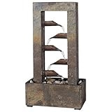 Kenroy Home Waterdrop Natural Slate Tabletop Fountain