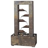 Kenroy Home Waterdrop Natural Slate Tabletop Fountain by Hunter