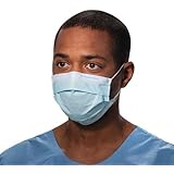 Kimberly-Clark Tecnol Procedure Mask/Pleat/Earloops, Blue, 50 Count