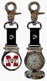 Mississippi State Bulldogs Stainless Steel Clip On Watch