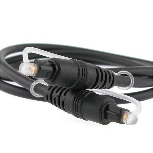 Eforcity Black Molded 12 Foot Digital Optical Audio TosLink Cable for CD, D/A Converters, Dolby Digital DTS Surround sound receivers, DVD, MiniDisk players and recorders, Pro Audio cards