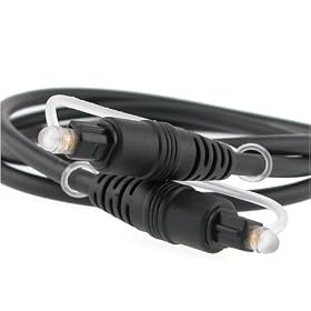 Eforcity Black Molded 12 Foot Digital Optical Audio TosLink Cable for CD, D/A Converters, Dolby Digital DTS Surround sound receivers, DVD, MiniDisk players and recorders, Pro Audio cards