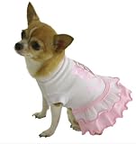 Dog Shirt - Double Ruffle Metalic Foil Glamour Grrrl Logo Dog T Shirt - Small