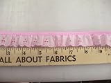 Ruffle Lace Edge Trim Baby Pink RLE101