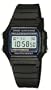 Casio - F-105W-1AWYEF - Montre homme - Digitale - Bracelet en caoutchouc noir