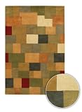 Chandra Rugs Antara Contemporary Wool Area Rug 112 Multi 79 Round Chandra Rugs Antara Contemporary Wool Area Rug 112 Multi 79 Round