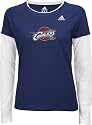 Cleveland Cavaliers adidas Women's Primary Logo Long Sleeve Layered Tissue Tee