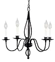 World Imports Lighting 8433-42 Uptown Colonial 5-Light Chandelier, Rust