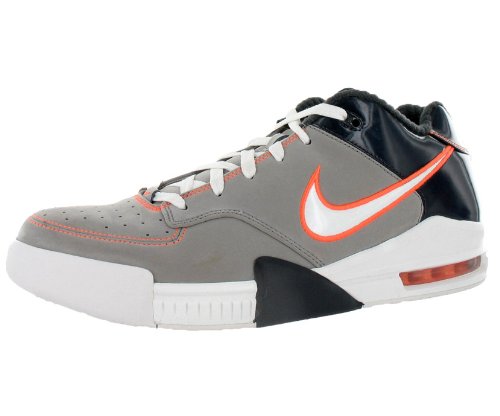 Nike Men's Air Force Formidable II Low Basketball Shoe Orange, Gray, White