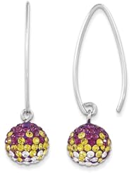 Sterling Silver Swarovski Elements Minneapolis Spirit Ball Earrings
