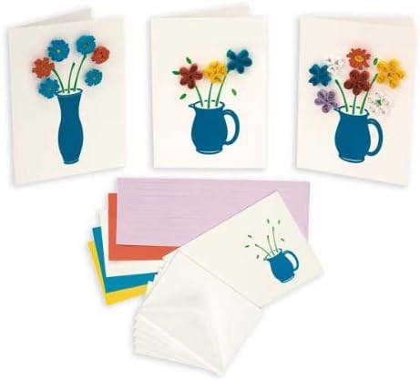 Red hot bed floral quilling card kit