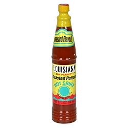 Louisiana Roasted Red Pepper Hot Sauce, 3-Ounce Bottles (Pack of 12)
