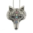 Fox Pendant with 1.2mm Ball Chain 16 to 18" Adjustable Necklace
