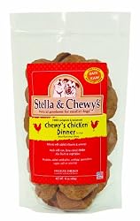 Stella & Chewy's Freeze Dried Dog Food for Adult Dogs, Chicken Patties, 32 Count, 16 Ounce Bag