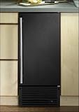 Jenn Air 15 inch Under Counter Ice Maker Clear-Cube System 35lb Capacity Black cabinet with Full Ove