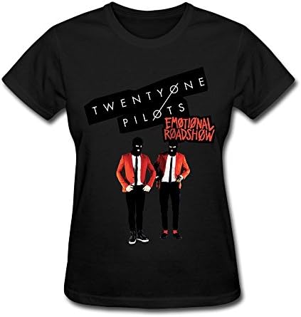 Black T Shirt For Women Twenty One Pilots Emotional Roadshow 2016 Live Concert