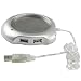 USB Powered Beverage Coffee Warmer with 4 Port USB Hub