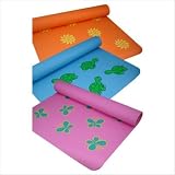 Reviews kids yoga mats Large Very dump sale Charter Oak Fun Yoga Mat For Kids Color: Orange with Suns