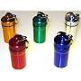 5pc Medium Size / MEDICAL ALERT - FIRST AID container PILL CASE Set - Key Chain - Water Resistant