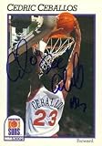 Cedric Ceballos Autographed/Hand Signed Basketball Card (Phoenix Suns) 1991 Hoops #417