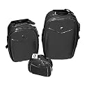 Komplettes, sch&ouml;nes 3 tlg. Trolley-Set in blau