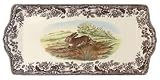 Spode Woodland American Wildlife 13-by-6-1/4-Inch Sandwich Tray, Rabbit