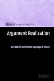 Argument Realization (Research Surveys in Linguistics)