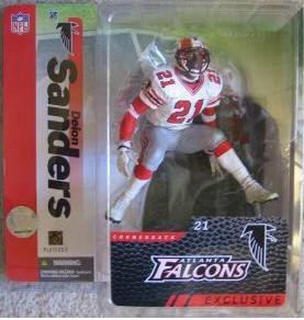 McFarlane Toys NFL Sports Picks 2006 Collectors Club Exclusive Action Figure Deion Sanders (Atlanta Falcons) White Jersey