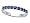 0.60 cttw Karina B(tm) Genuine Sapphire Band Size 4 LIFETIME WARRANTY