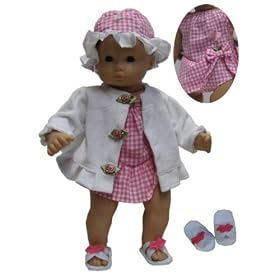 Swimsuit Set fits American Girl Doll 15 Bitty Baby Twin Doll Clothes by Beatrice Collection