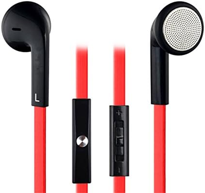 Loveacc®s501 3.5mm Premium Stereo In-ear Handsfree Headset Earbuds Headphone with Microphone & Volume Control Earphones Earbuds with Remote and Mic for the Ios Devices Apple Iphone 5s 5c 5 4s 4 Ipad and Android Devices Samsung Galaxy S5 S4 Mini S3 Note 2 Htc Motorola Lg Sony Huawei 3.5mm Mp3 Mp4 (red)