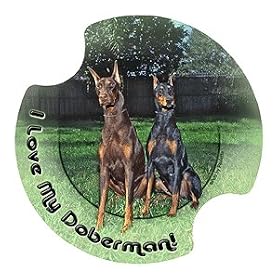 Doberman Pinscher Carsters, Coasters for Your Car by Thirstystone Resources, Inc. Creative Ventures