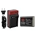 EZOPower Charger with EU/Car Adapter + Battery + Pouch Case for Olympus PEN E-P5, OM-D EM-5 E-M5 Digital Camera [Full-Decoded compatible with BLN-1 BCN-1]