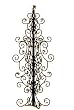 2' Decorative Black Metal Christmas Tree With Crystals - Unlit