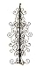 2' Decorative Black Swirling Metal Christmas Tree with Crystals - Unlit