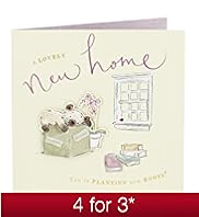 Bear Bird New Home Greetings Card