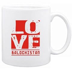 Square Love Balochistan Hauptst�dte Tasse (Wei�, Keramik, 325 ml)