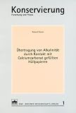 Uebertragung von Alkalinitaet durch Kontakt mit Calciumcarbonat gefuellten Huellpapieren