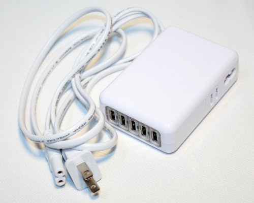 EchoTec Solutions 25W 5-Port Desktop USB Travel Charger Power Adapter for iPhone 5s 5c 5; iPad Air mini; Galaxy S5 S4; Note 3 2; the new HTC One (M8); Nexus and almost all USB powered devices.