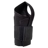 Decade 34436 Single Tension Spiral Stay Wrist Support Right Hand, Hand, Black, Small