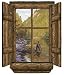 Log Cabin Window - Selway Dreams Peel & Stick Wall Mural
