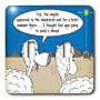 Rich Diesslins Funny Christmas Cartoons - Sheep Discuss Christmas - Light Switch Covers - double toggle switch