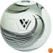 Vizari Astro Soccer Ball, White/Silver/Black, 3